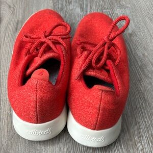 allbirds Women’s Red Wool Sneakers - Lace-Up Everyday Shoes